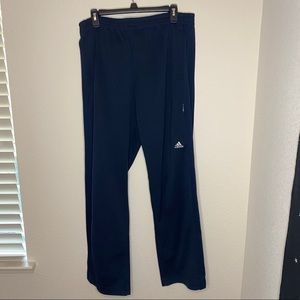 Adidas track pants - size L - navy blue